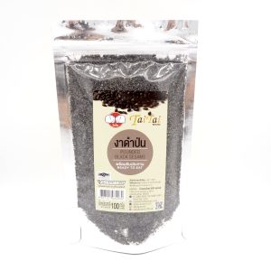 งาดำคั่วเม็ด-คั่วป่น ขนาด 100g.-350g.-500g. และ1KG.