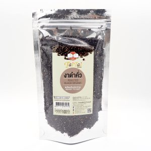 งาดำคั่วเม็ด-คั่วป่น ขนาด 100g.-350g.-500g. และ1KG.