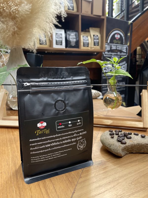เมล็ดกาแฟคั่ว (คั่วระดับเข้ม) กาแฟอะราบิก้า Premium 100% จากจังหวัดแม่ฮ่องสอน - Image 6