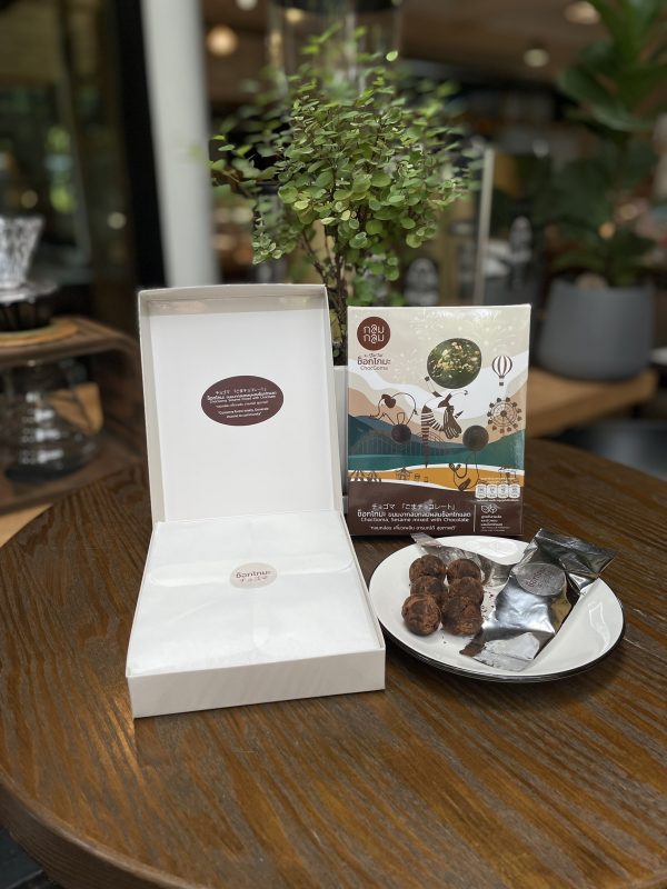 ช็อกโกมะ ChocGoma チョゴマ ขนมงากลมกลมผสมช็อกโกแลต Dark Chocolate หวานน้อย ได้ประโยชน์จากงาเต็มๆ บรรจุ 150 กรัม - Image 7